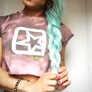 Women’s Custom DList Star Cropped Grunge T-shirt
